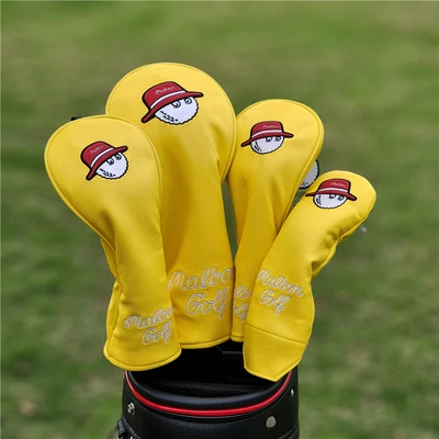 

New Golf Club Cover M**b* Golf Head Protective Cover PU Fisherman Hat Putter Wood Club Cover