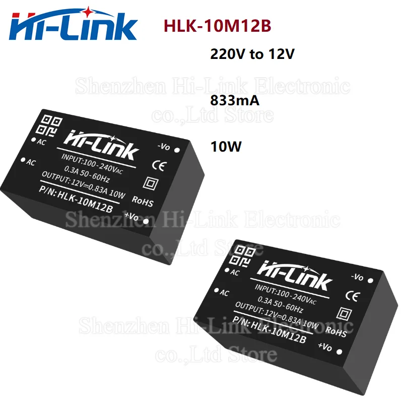 

Модуль питания HLK 10W 220В/12В/5В bibikoo