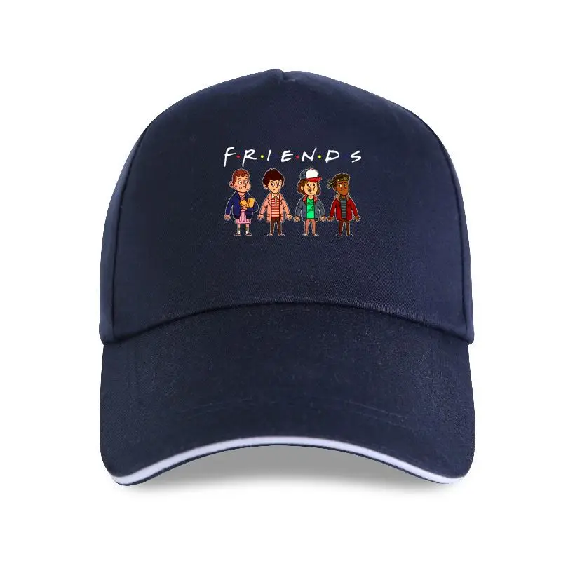 

new cap hat Stranger Friends Parody Chibi Mike Dustin Lucas And Will Black Baseball Cap S-3Xl Popular Tagless