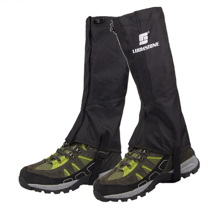 

LUCKSTONE 1 Pair Unisex Waterproof Leg Gaiters Hiking Climbing Snow Legging Gaiters Skiing Shoes Cover Legs Protection