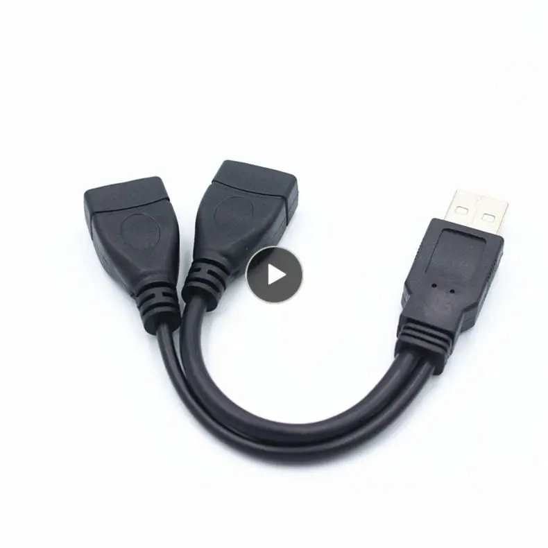 

15/30cm Usb 2.0 Extension Line Y Data Cable Y Data Line Power Adapter Converter Splitter 5gbps High-speed Operation 0.15m