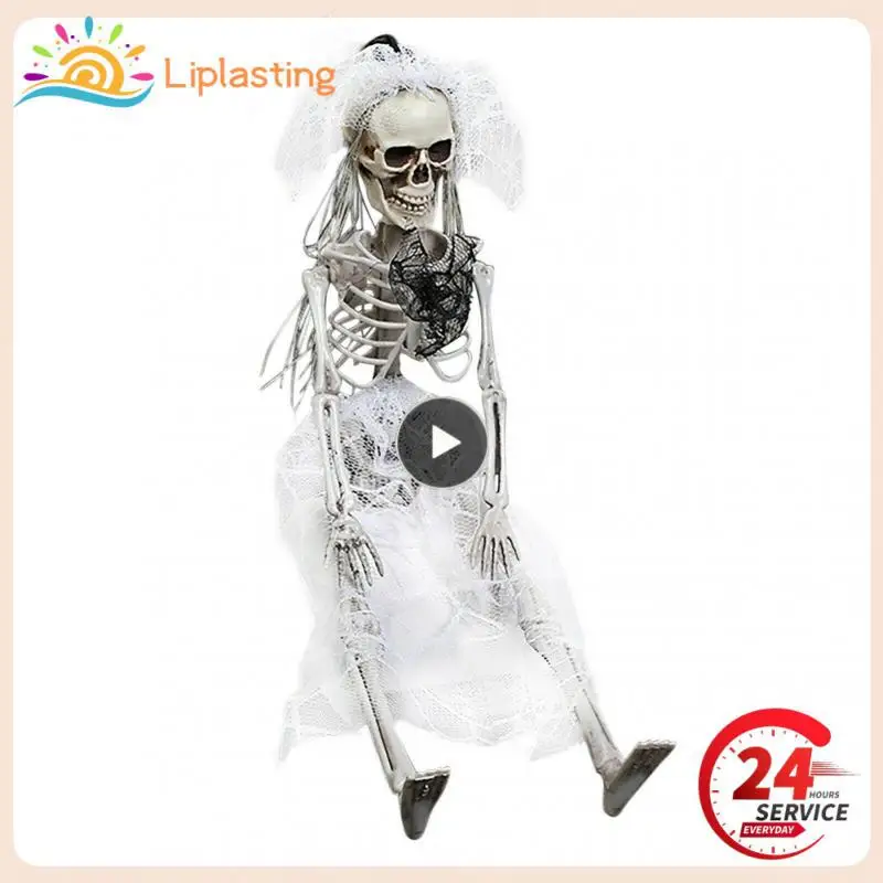 

Halloween Skull Dolls Horror Simulation Human Couple Skeleton Party Props Creepy Home Decor Garden Yard Lawn Child Novelty Toys