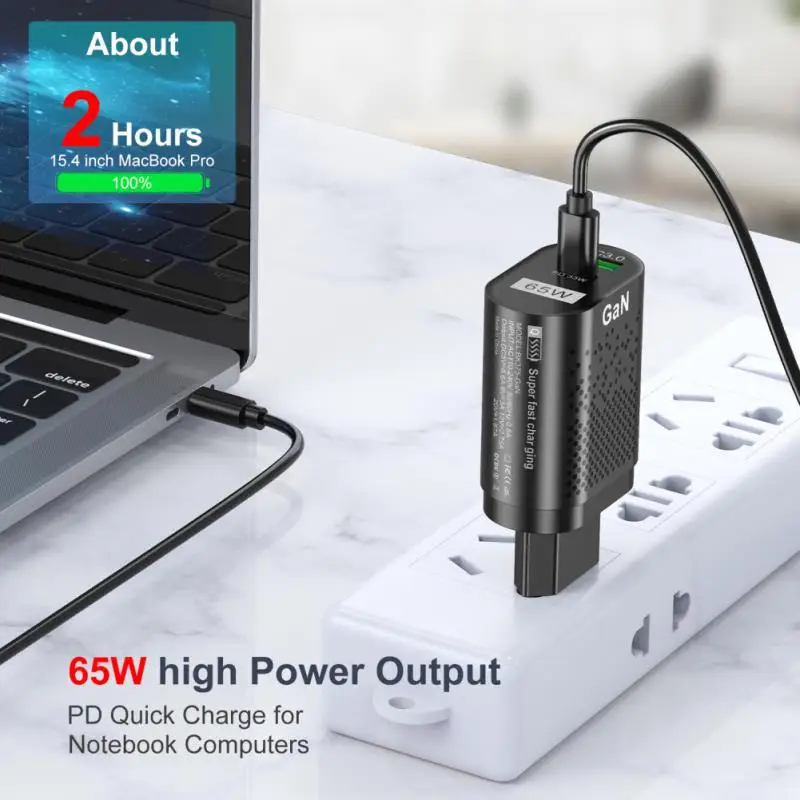 Зарядное устройство для телефона с USB Type-C 65 Вт QC 3 0 |