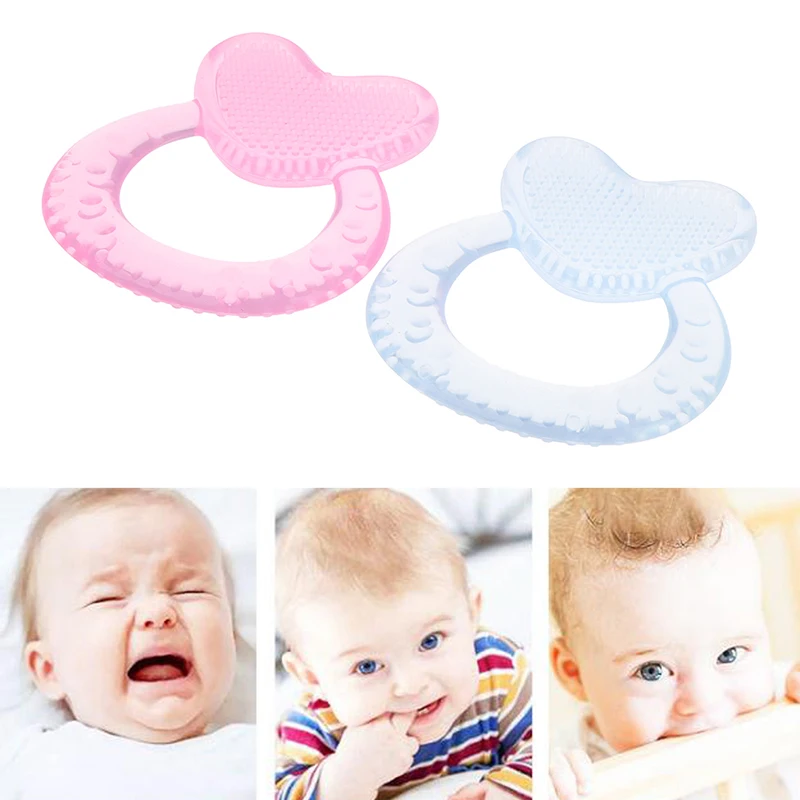 

Baby Teether Silicone heart-shaped Baby Accessories Toys Children's Goods
