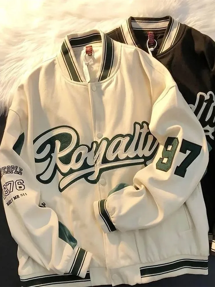 

Куртка Varsity для мужчин и женщин, бейсбольная куртка-бомбер, верхняя одежда, пальто, ветровка в стиле преппи, одежда для весны и осени, Топ овер...