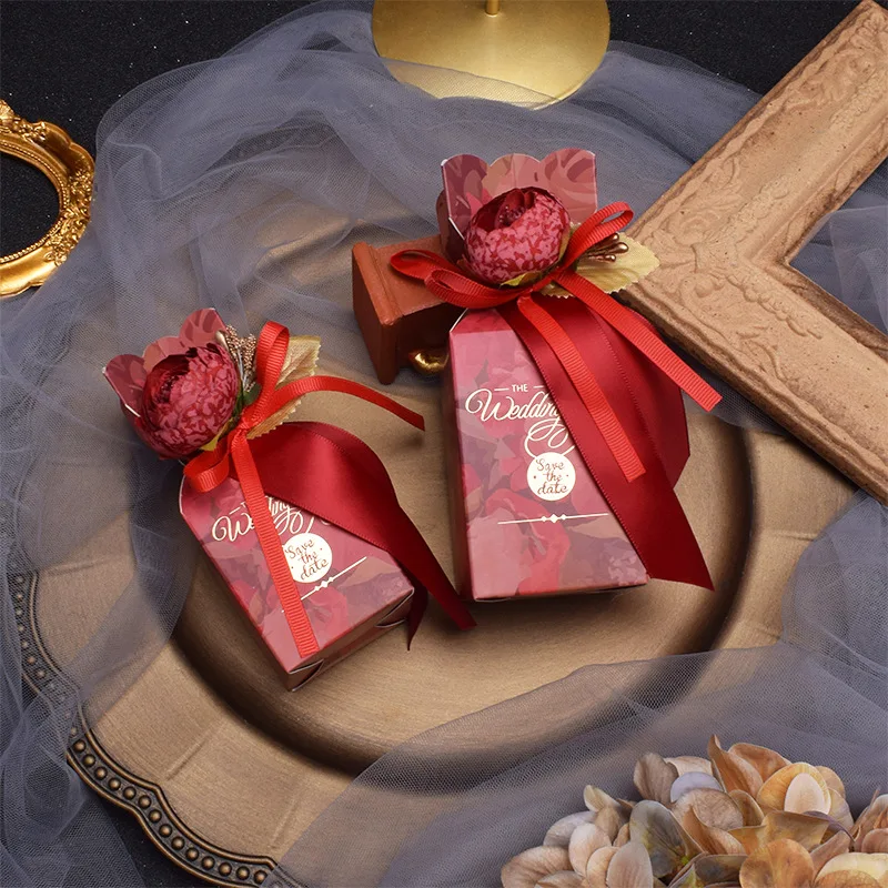 1 шт. Ваза рыбий хвост коробка для конфет Цветочная Свадебная подарочная детская