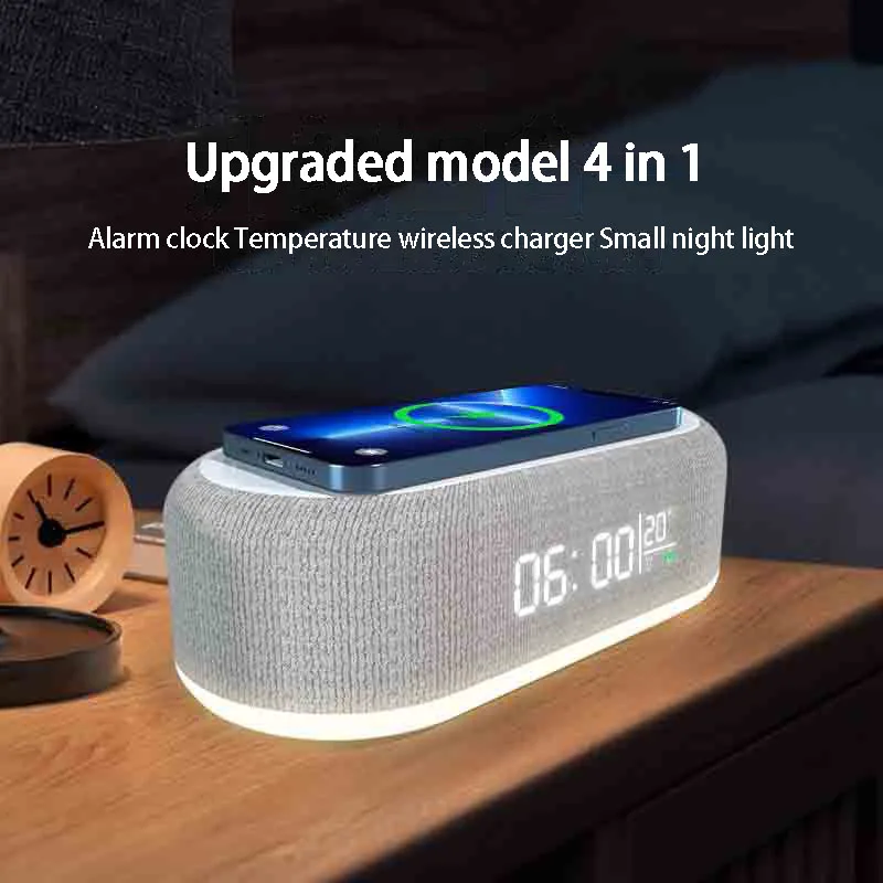 

Новое беспроводное зарядное устройство подходит для Apple мобильный телефон MagSafe, подставка, Многофункциональный Будильник
