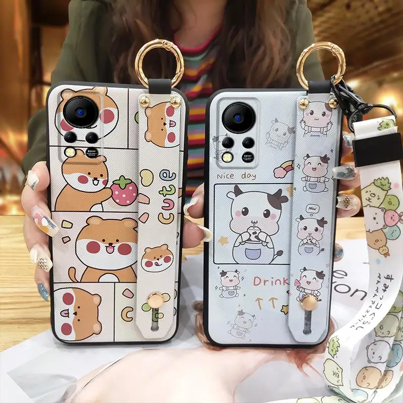for man shockproof phone case for infinix hot 11s nfcx6812b original cover cartoon back cover free global shipping