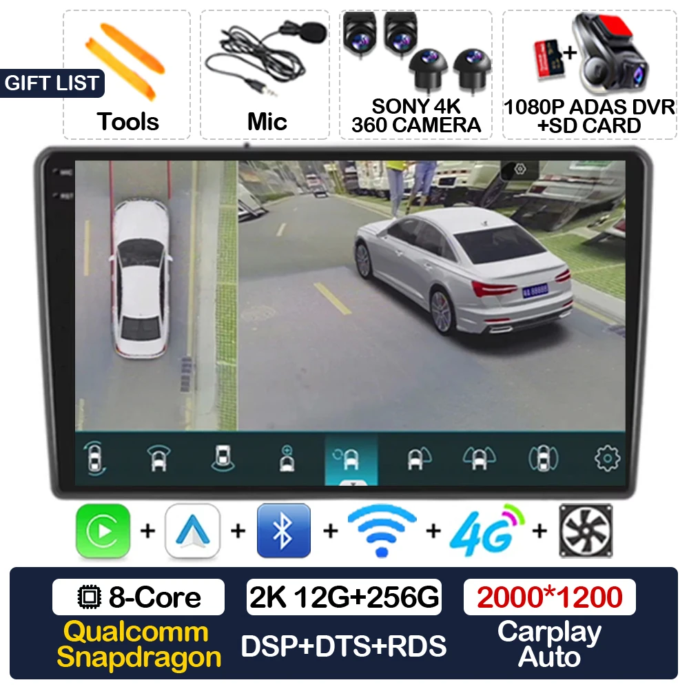 

Автомобильный радиоприемник Android 15 для Hyundai I40 2012-2016, мультимедийный стерео видеоплеер QLED 4G LTE 5G WIFI GPS NAVI, головное устройство 2DIN BT