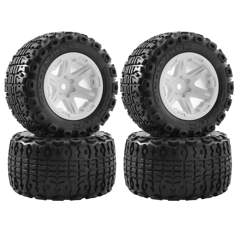 

4 шт., 1/10 дюйма, колесо для внедорожника, для Traxxas HSP HPI Tamiya Kyosho Wltoys, обновленные детали, 104 мм, белый