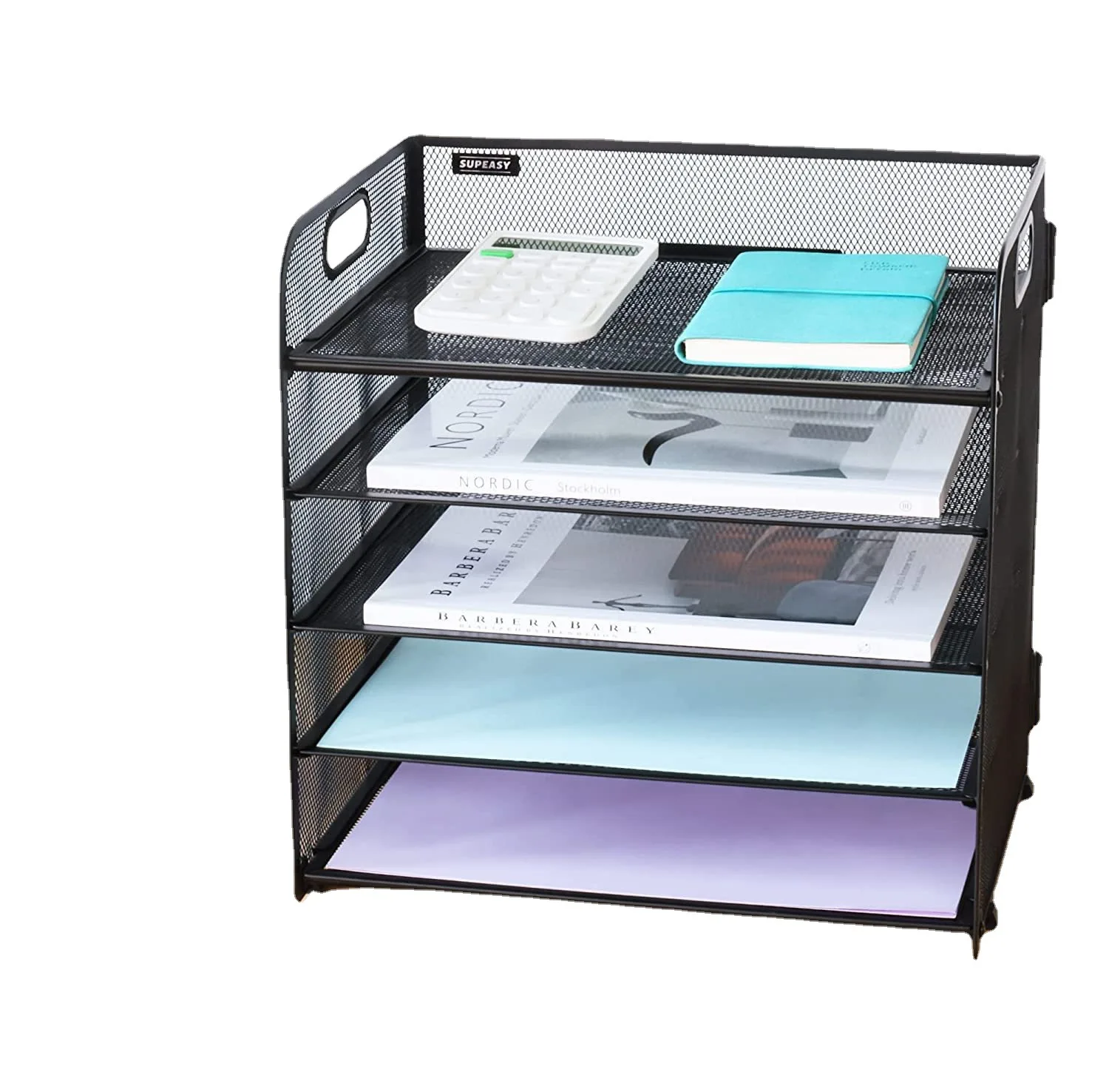 

Office desktop storage rack foldable