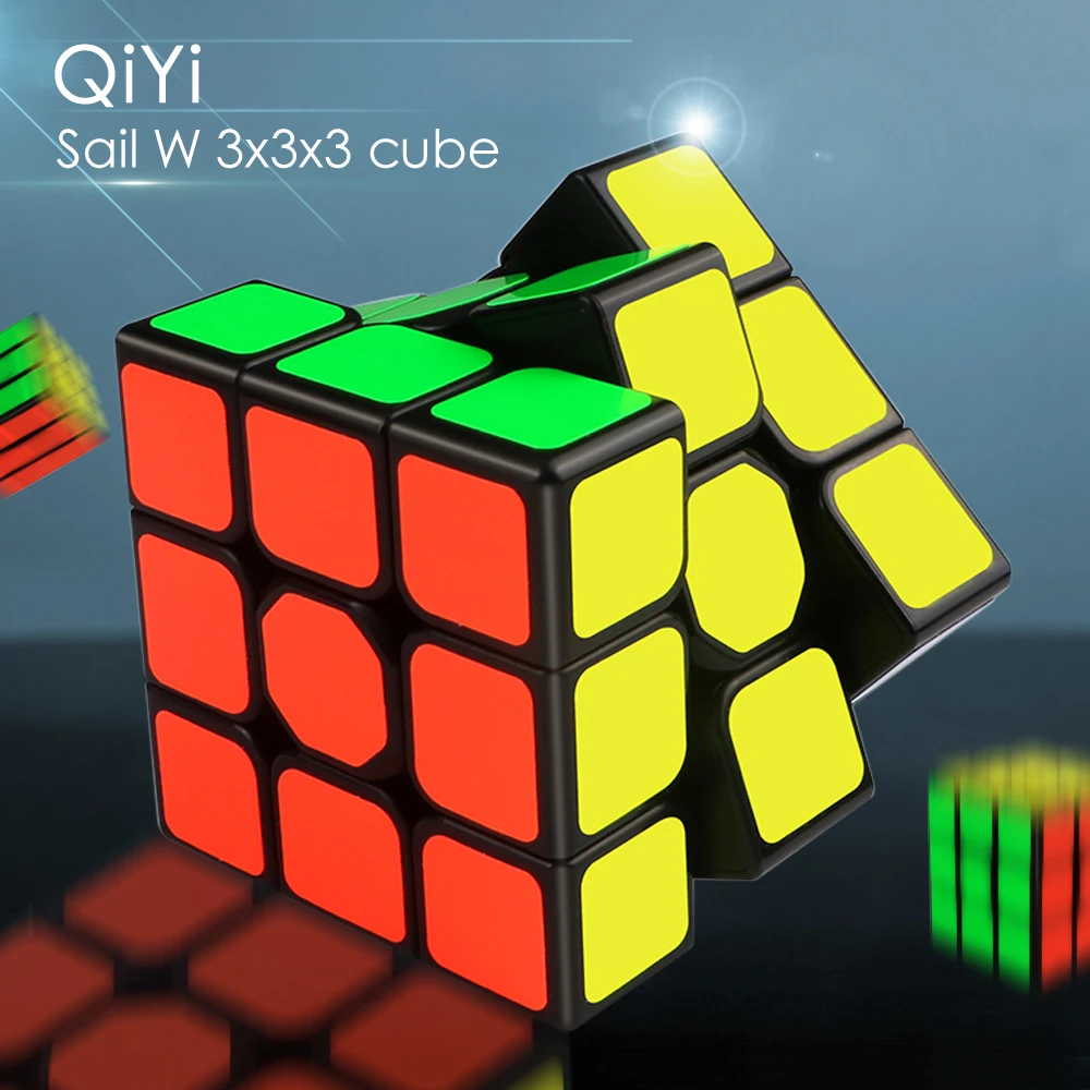

QiYi Sail W 3x3x3 магический скоростной куб наклейки Профессиональный антистрессовый пазл фиджет-игрушки Qiyi Парусная игрушка для снятия стресса
