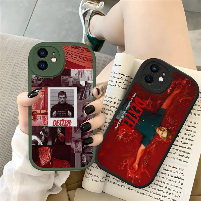 

Dexter New Blood Phone Case Silicone Soft For IPhone 13 11 14 12 Pro Max Mini Xs X Xr 7 8 Plus SE2020 Leather Texture Cover