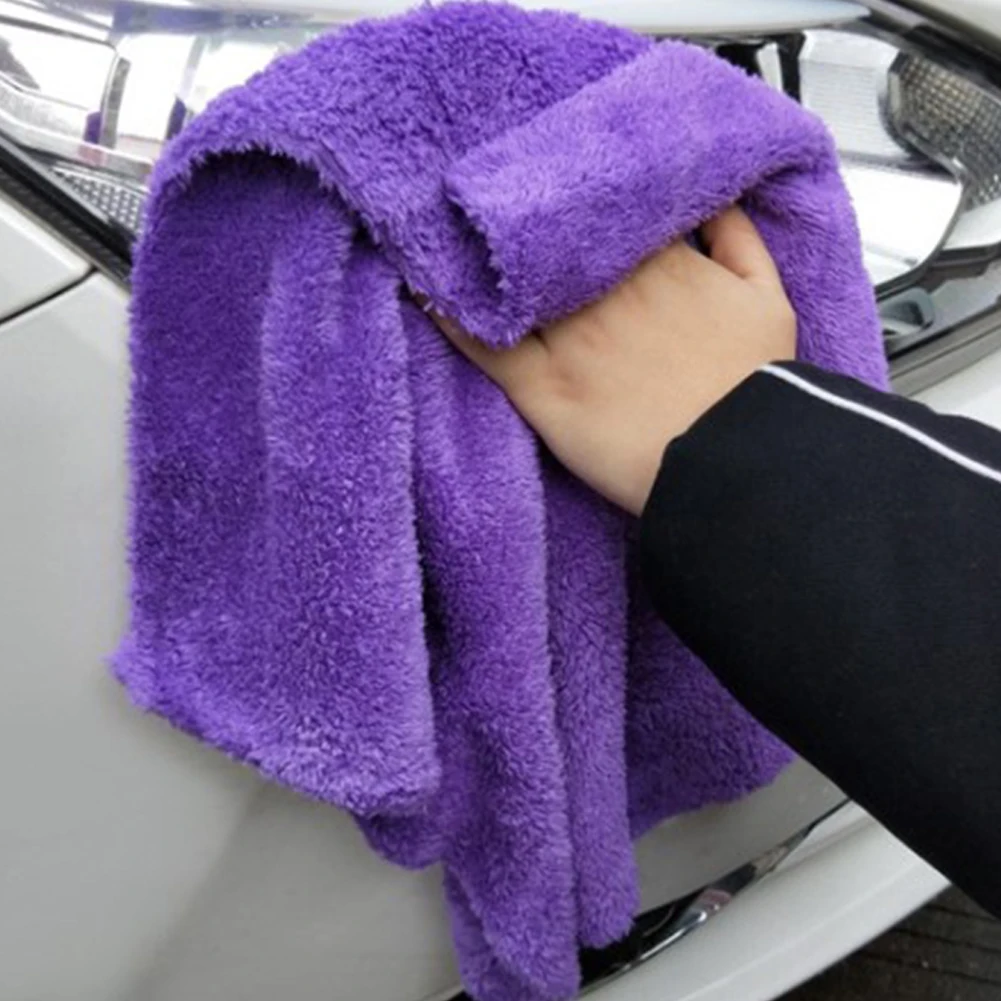 

3Pcs 40*40cm Coral Fleece Absorbent Towel Car Cleaning Detailing Cloth Pads Coral Fleece Is Very Absorbent Soft Texture Clean To