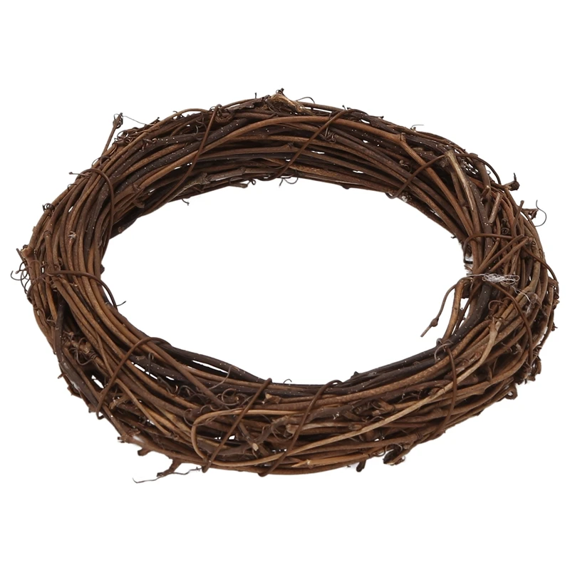 

8 Pieces 2 Sizes Natural Grapevine Wreaths Vine Branch Wreath Garland For DIY Christmas Craft Rattan Front Door Wall