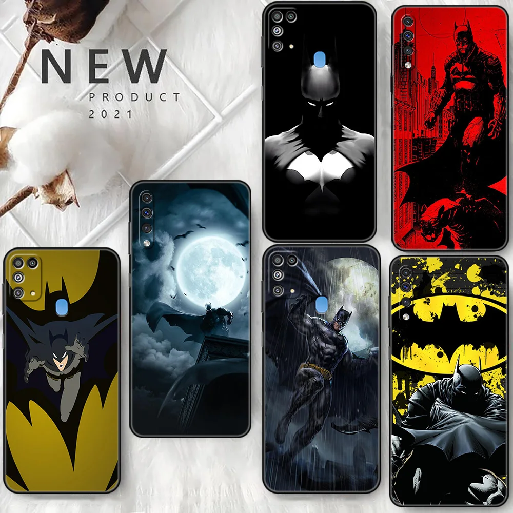 

Batman Super Hero Case For Samsung Galaxy A50 A70 A10 A30 A20e A20s A40 M51 M62 M53 M30s M52 5G Black Soft Phone Cover