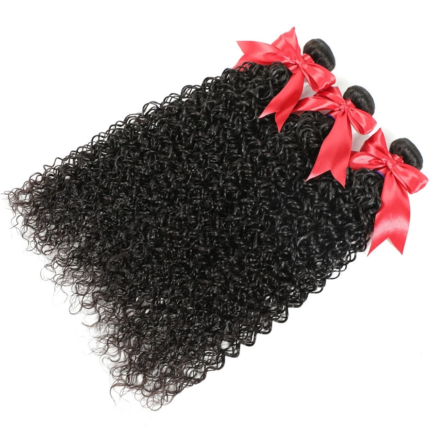 12A Бразильские афро-кудрявые вьющиеся пучки с застежкой 4X4 Пучки человеческих