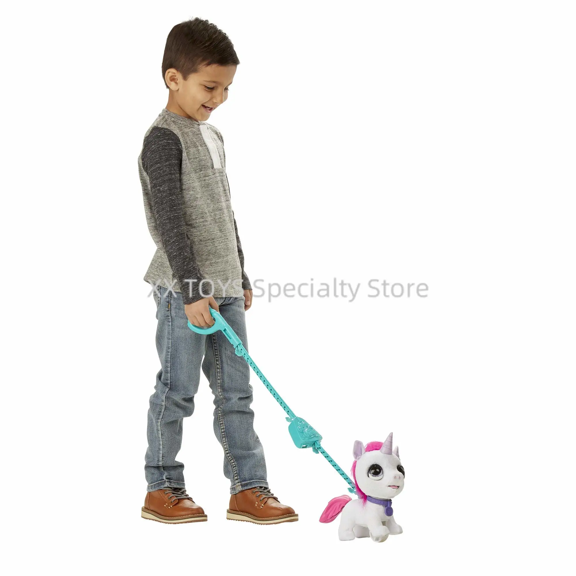 FurReal Walkalots Big Wags Fox Unicorn Dino Электронный питомец Вокализация и прогулка Плюшевые