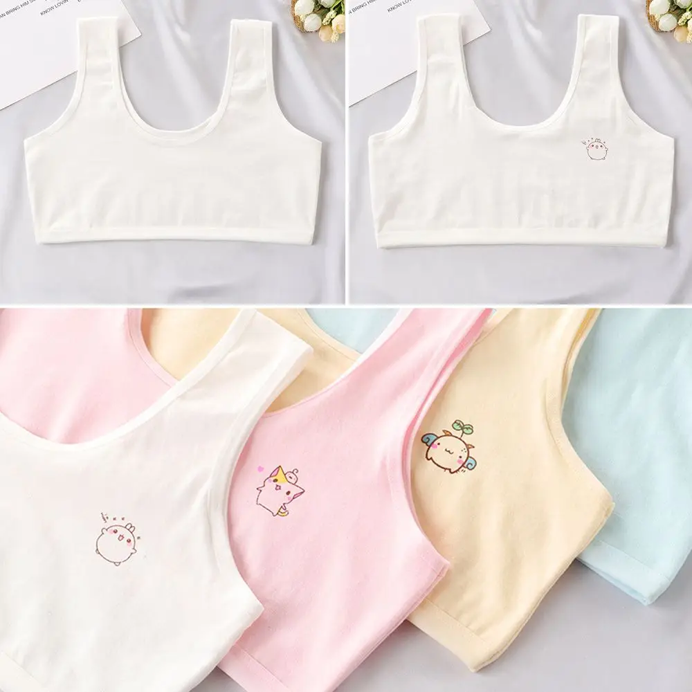 

Tank Top For Girls Cotton Kids Underwear Cute Cartoon Camisole Baby Bras Undershirt Teens Vest Girl Singlet Shirt Children's
