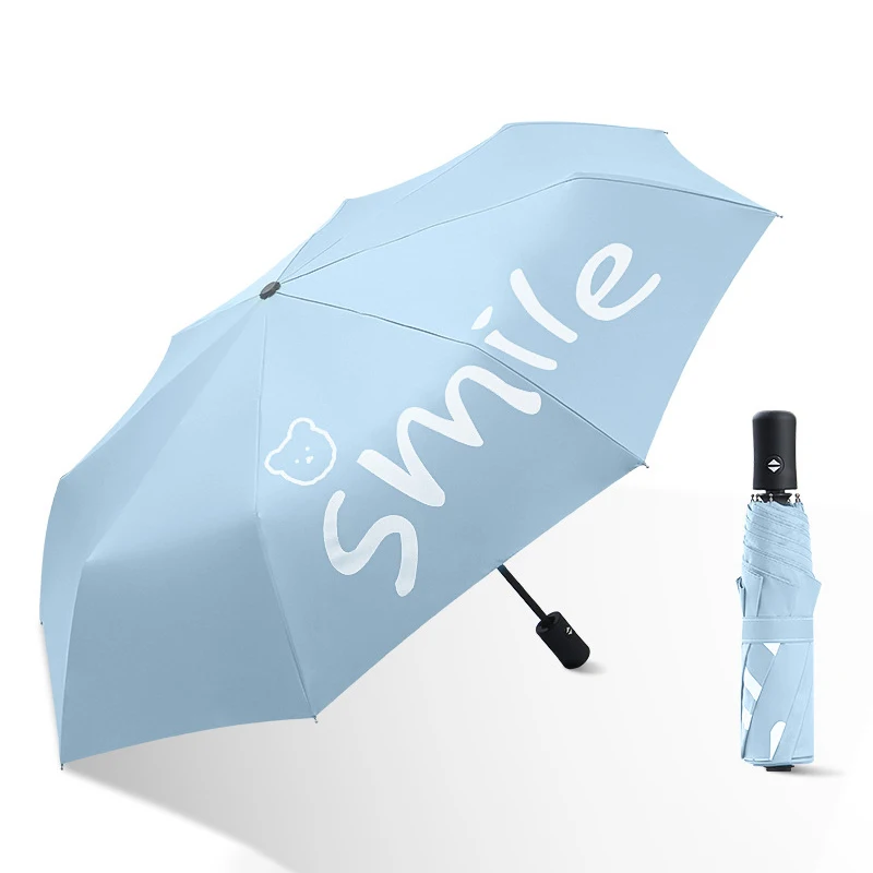

Portable Folding Umbrella Sun Sombrilla Blue Umbrellas For Men And Women Ultralight Paraguas Rainproof Sunscreen UVproof Parasol
