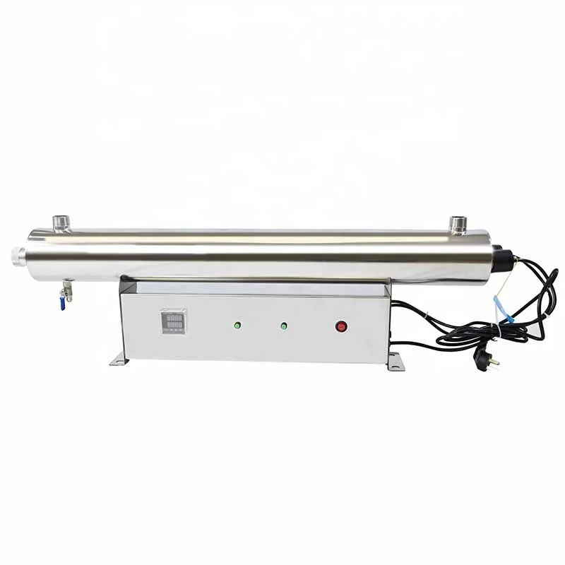 304SS Uvc промышленный стерилизатор UV-165W 36GPM 8 5 т/ч 165 Вт 220 В 1 дюйма BSP Male 910*135*135 мм CNJIA 10