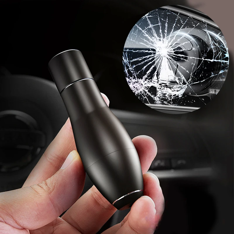 

Portable Car Safety Hammer Window Glass Breaker Life-saving Hammer Built-in Seat Belt Cutting Knife Emergency Self-rescue Tool