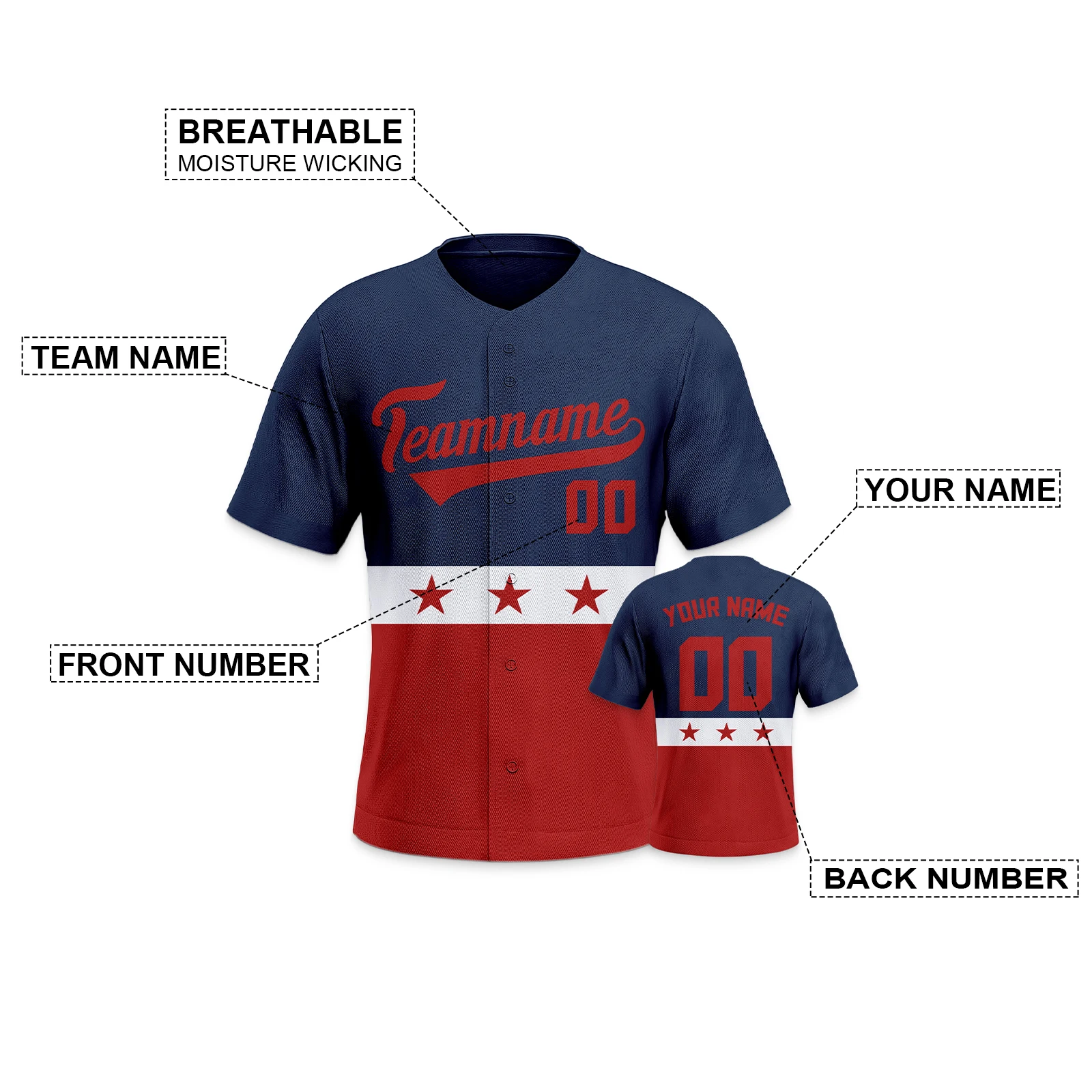 Белый красный бейсбольный трикотаж на заказ для мужчин женщин молодежи детей