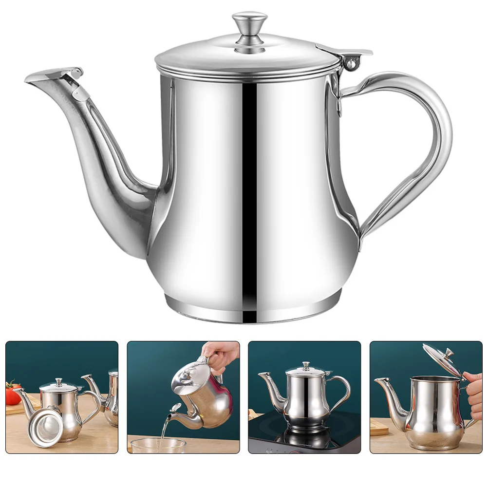 

Oil Storage Container Stainless Steel Kettle Dispenser Daily Use Holder Water Jug Household Vinegar Supply