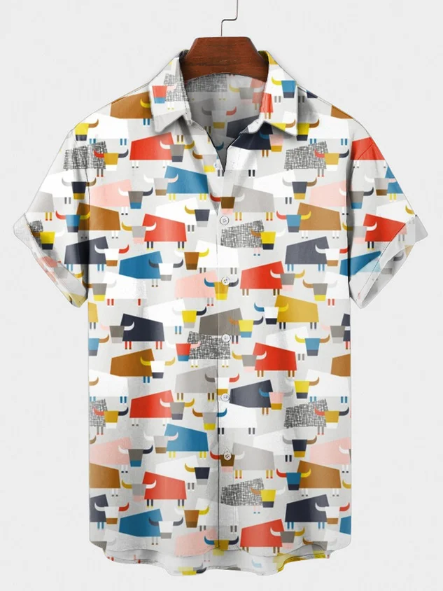 

Molilulu Men's Fashion Vintage Clothing Shirt Collar Shirts