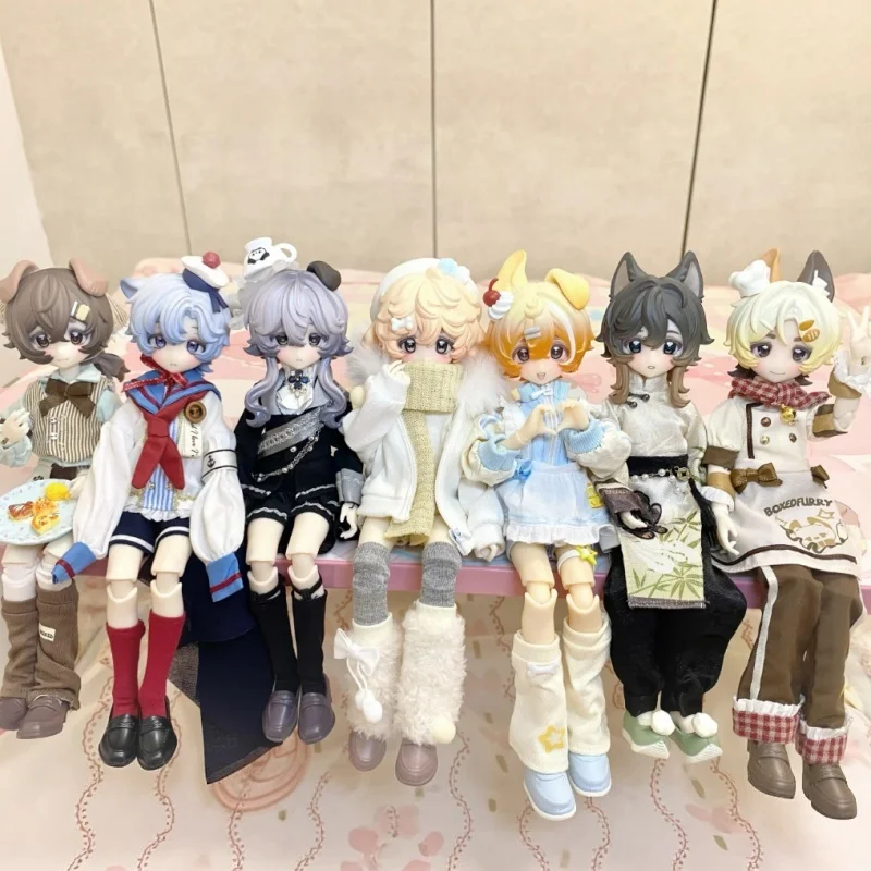 Фото В наличии: Оригинальная упакованная фигурка Furry Box 8 Points BJD из серии Blind Box. Коллекционная игрушка-украшение, декор для рабочего стола. №3
