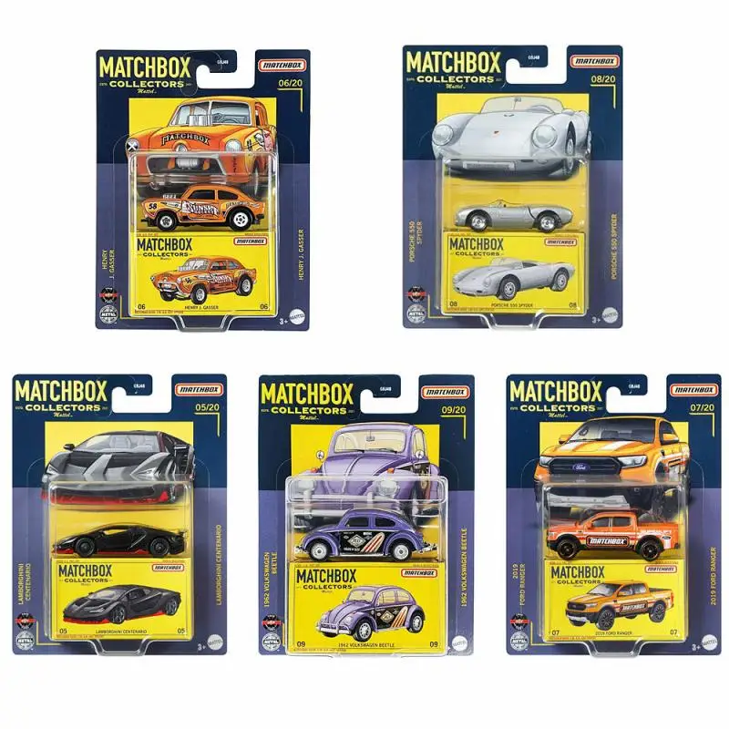 Matchbox Collectors Series Divco Milk Truck Ford Pickup Porsche 550 Spyder Volkswagen Beetle 1:64 Metal Diecast Car Toy GBJ48 |