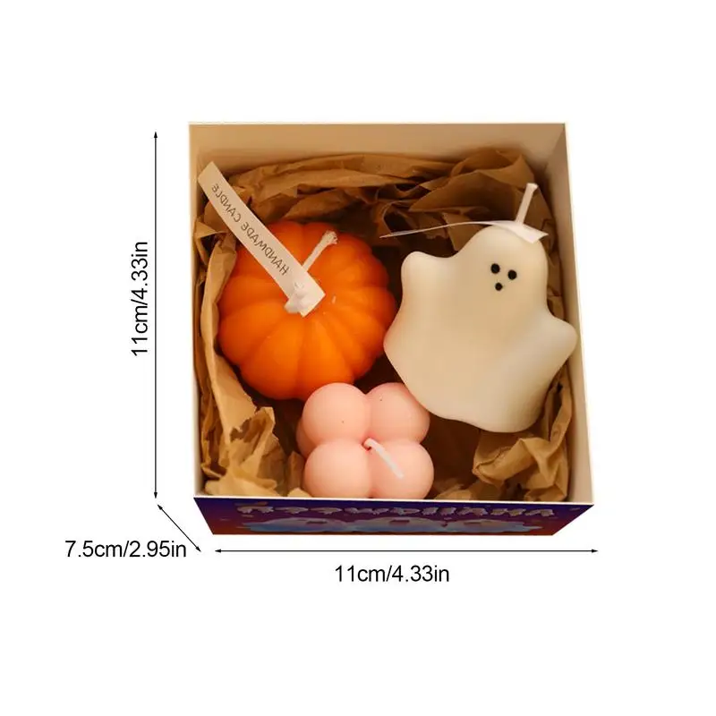 ścienny na Halloween Aromaterapia Mała ozdoba Urocza kreskówka - Zestaw świec do aromaterapii z duchami dyni