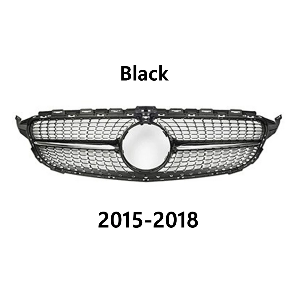 Для Mercedes Benz C W205 C205 S205 C43 2014-2018 Стиль Ремонт GT GTR Алмазная впускная сетка Передняя
