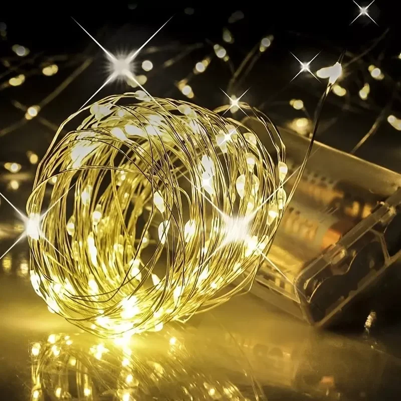 

1/5/10M USB Fairy Lights Copper Wire Garland Light Waterproof LED String Lights for Christmas Wedding Party New Year Decoration