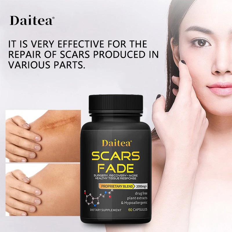 

Daitea Glutathione,Natural Scar Pills for Wound Healing - for Surgery,Wounds,Scar Treatment,Scars Reduction,Surgery Recovery