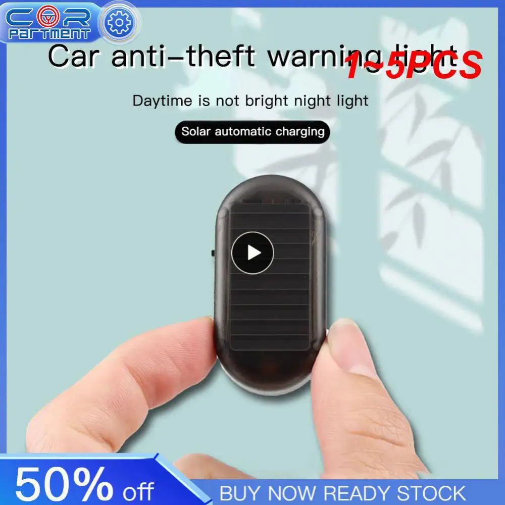 Искусственная безопасная автомобильная лампа-сигнал, искусственная лампа на солнечной батарее, искусственная тревога, беспроводная лампа-Противоугонная лампа, мигающая искусственная лампа-вспышка, 1 ~ 5 шт.