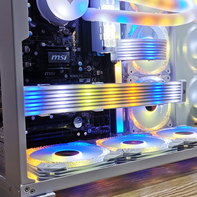 

Лента COOLMOON AOSOR AL200 Неоновая Гибкая, 5 В, для видеокарт 3x 8P