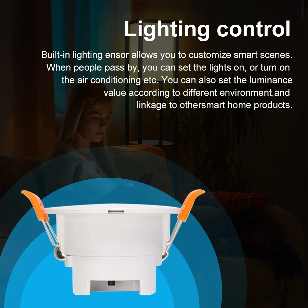 Радарный Датчик Tuya Zigbee/wifi Mmwave Детектор Присутствия Человека Pir-датчик Движения С