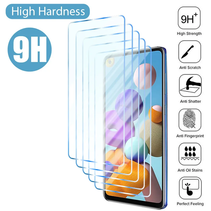 

5 шт. закаленное стекло для Samsung Galaxy A12 A52 A32 A51 A52s 5G Защита экрана для Samsung A73 5G A53 A10 A13 A72 A71 стекло