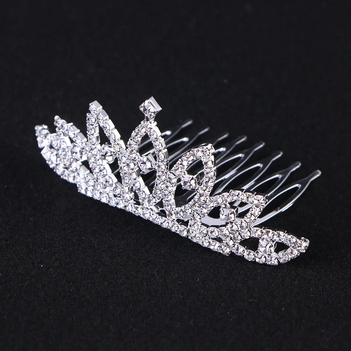 

Tiara with Comb Tiara Shiny Hair Accessories for Little Big Girl Prom Birthday Party