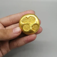 antique coin gold ingot gilt bronze home decoration collectibles