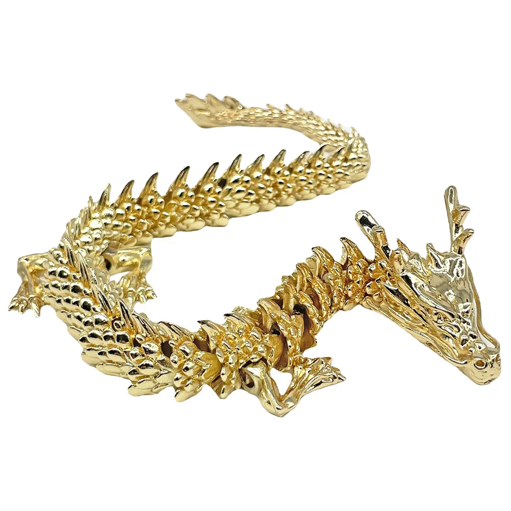 

Home Decor Statue Craft Adornment Desktop Chinese Dragon Figurine Housewarming New Year Gift