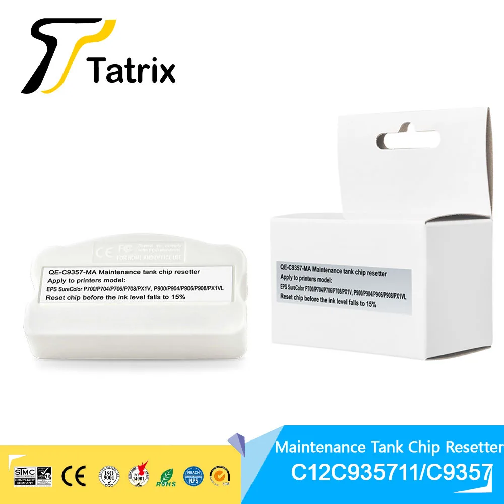 Tatrix C12c935711 Tanque de Manutenção Resetter Chip para Epson P903 P904 P906 Sc-px1v P700 P900 P703 P704 P706 708 P908 Impressora