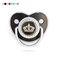 crown pacifier girls dummy newborn princess baby pacifier holder rhinestone bling bpa free silicone pacifier baby shower gifts