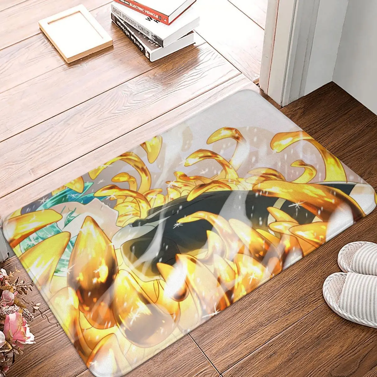 

Land Of Lustrous Anime Non-slip Doormat Phosphophyllite Bath Bedroom Mat Prayer Carpet Flannel Modern Decor