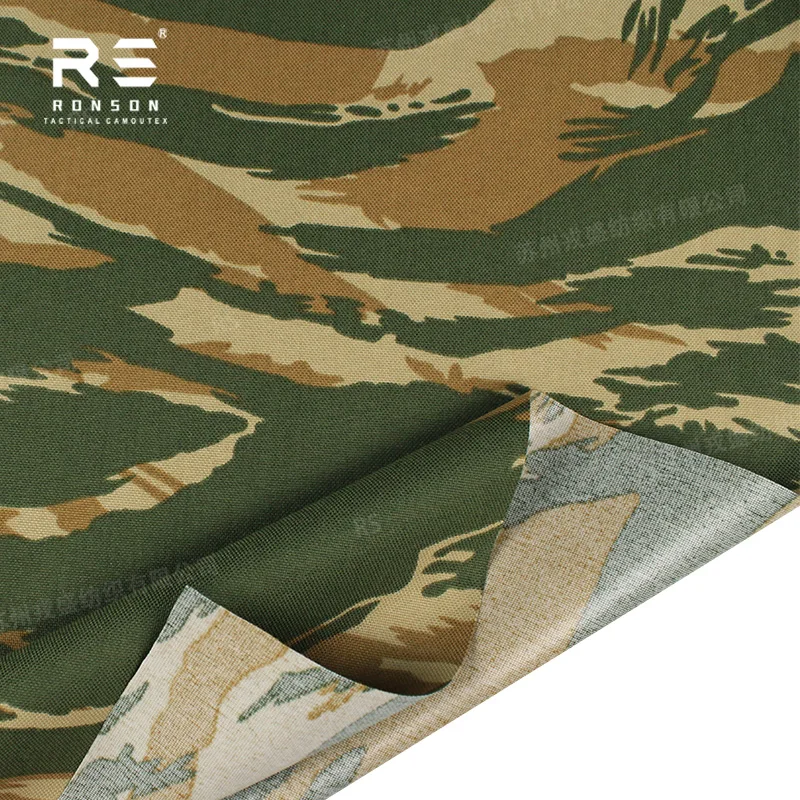 Ткань нейлоновая Cordura 1000D M24, новый греческий камуфляж Woodland Lizard, прочная, для тактического снаряжения, уличных сумок, с покрытием WR+PU NIR (art.: 3920db0793568) - 3920db0793568