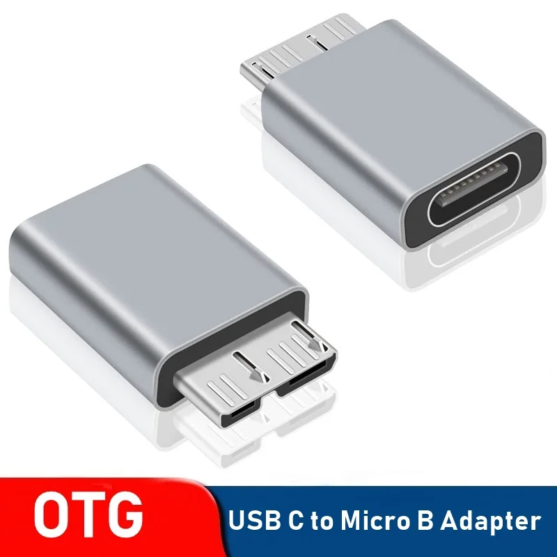 Adaptador OTG Micro B USB 3,0, Adaptador de transferencia de datos tipo...