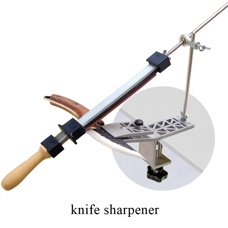 2024 Fixed Angle Knife Sharpener Kitchen Grinding System Diamond Grinder Whetstone Woodworking Sharpening Tool Oil Stone