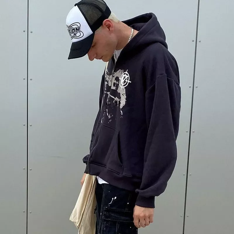 Европейский и американский ретро женский кардиган с принтом gunslinger толстовки