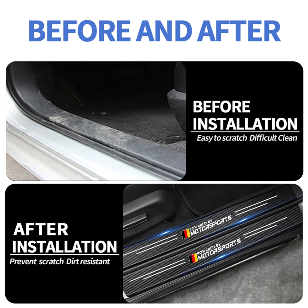 Защитная наклейка на автомобильный бампер из углеродного волокна для BMW F30 G30 G20 X3